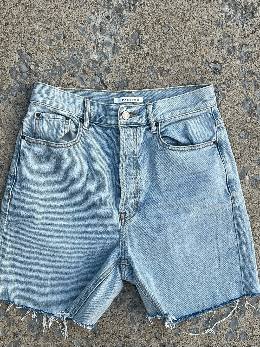 Dad shorts Jorts Long denim shorts High-Rise Denim Cutoffs 27